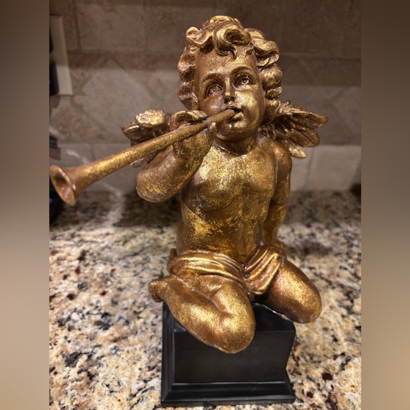 Gold Cherub VINTAGE Figurine